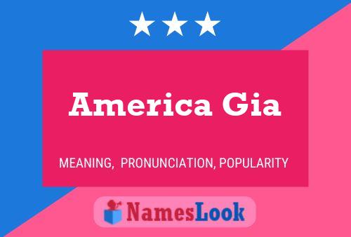 America Gia Name Poster