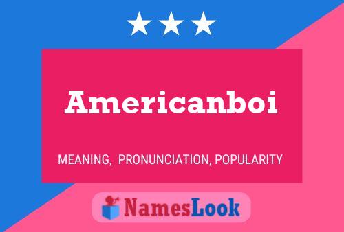 Americanboi Name Poster