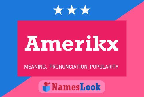 Amerikx Name Poster