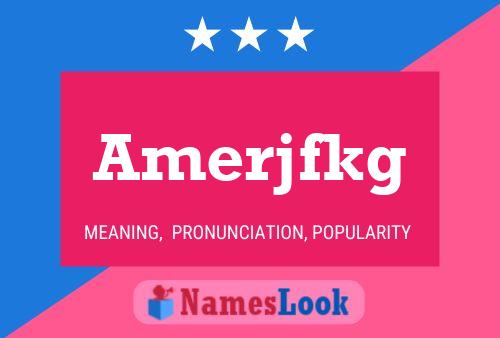 Amerjfkg Name Poster