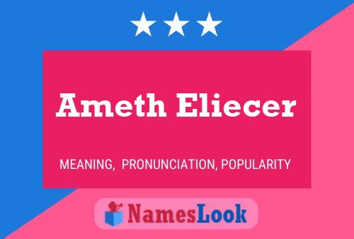 Ameth Eliecer Name Poster