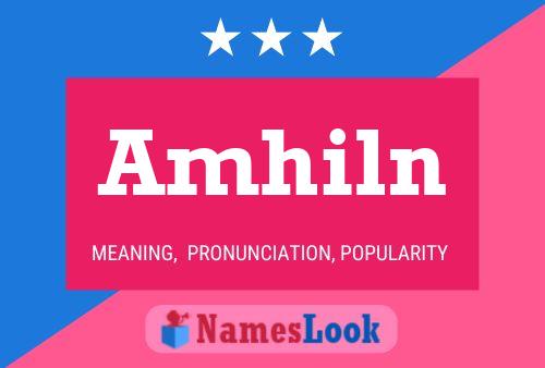 Amhiln Name Poster