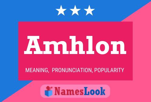 Amhlon Name Poster