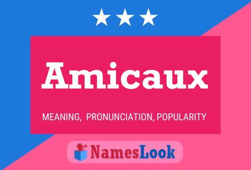 Amicaux Name Poster