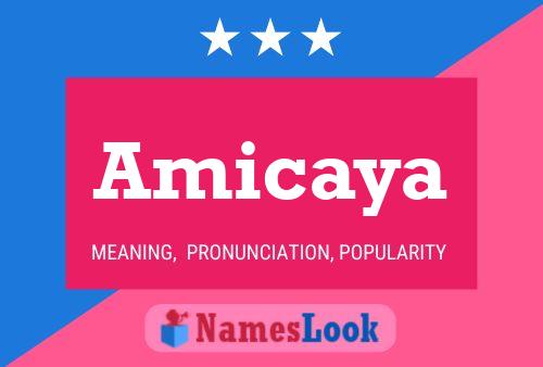 Amicaya Name Poster