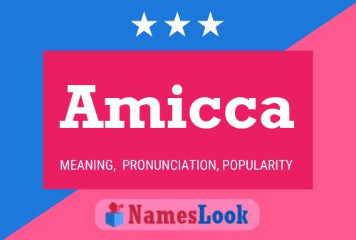 Amicca Name Poster