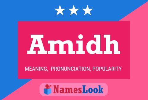 Amidh Name Poster