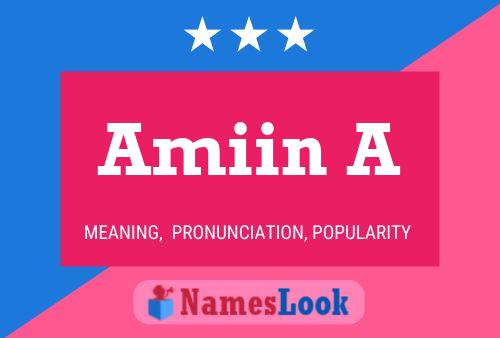 Amiin A Name Poster