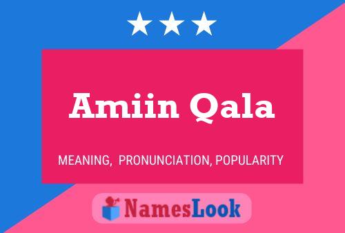 Amiin Qala Name Poster