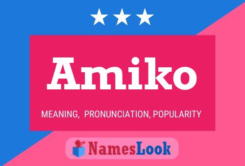 Amiko Name Poster