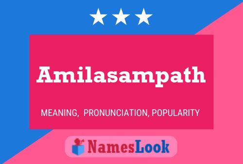 Amilasampath Name Poster