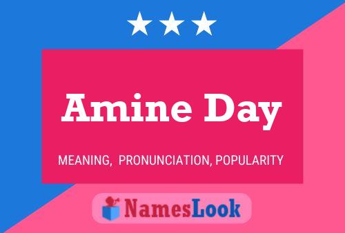 Amine Day Name Poster