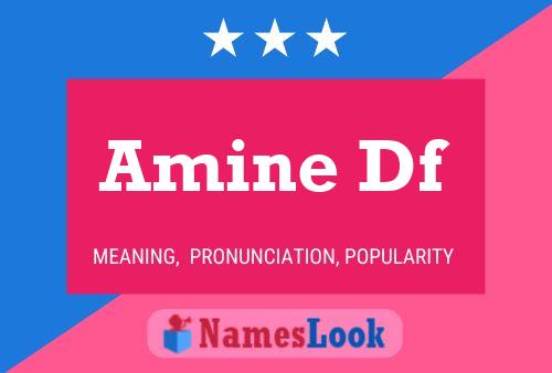 Amine Df Name Poster