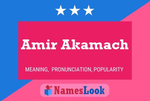 Amir Akamach Name Poster