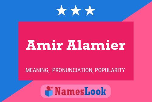 Amir Alamier Name Poster