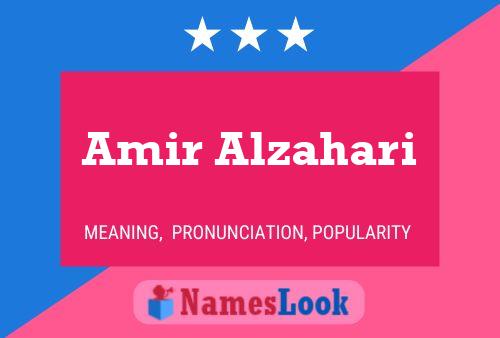 Amir Alzahari Name Poster