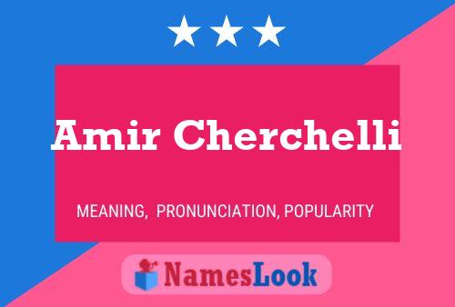 Amir Cherchelli Name Poster