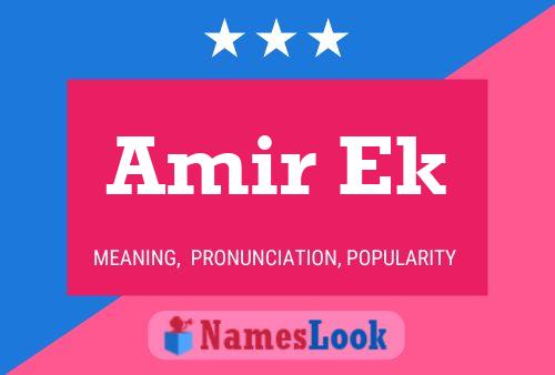 Amir Ek Name Poster