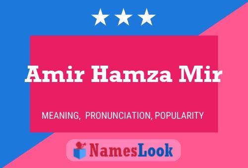 Amir Hamza Mir Name Poster