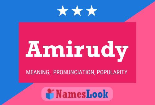 Amirudy Name Poster