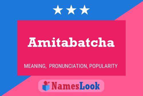 Amitabatcha Name Poster