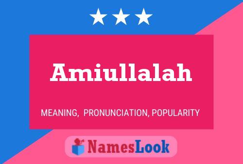 Amiullalah Name Poster