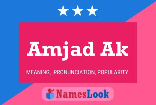 Amjad Ak Name Poster