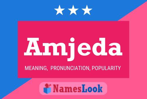 Amjeda Name Poster