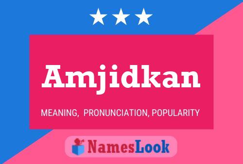 Amjidkan Name Poster