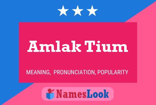 Amlak Tium Name Poster