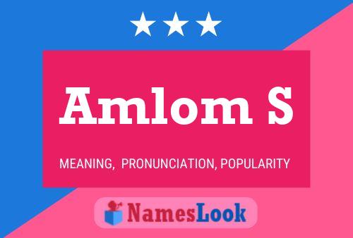 Amlom S Name Poster