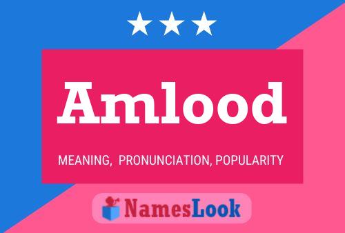 Amlood Name Poster