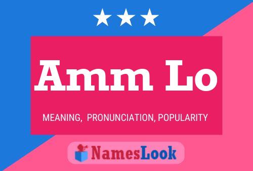 Amm Lo Name Poster