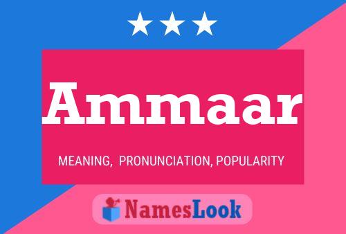 Ammaar Name Poster