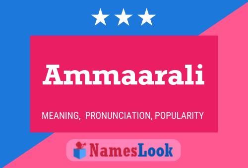 Ammaarali Name Poster