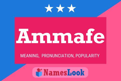 Ammafe Name Poster