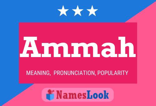 Ammah Name Poster