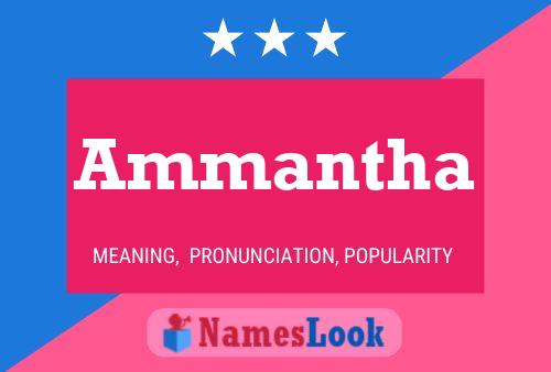 Ammantha Name Poster