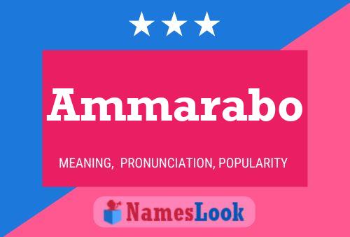 Ammarabo Name Poster