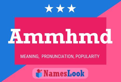 Ammhmd Name Poster