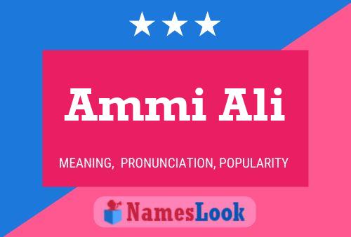 Ammi Ali Name Poster