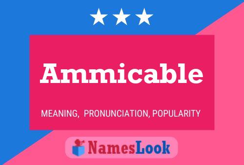 Ammicable Name Poster