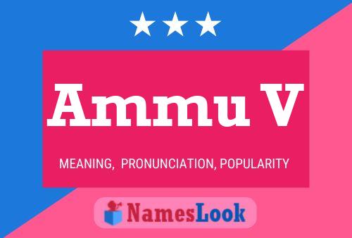 Ammu V Name Poster