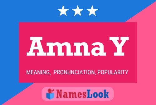 Amna Y Name Poster