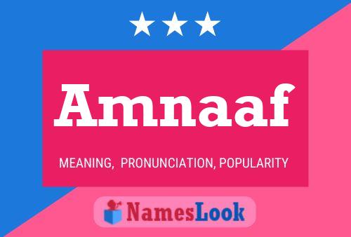 Amnaaf Name Poster