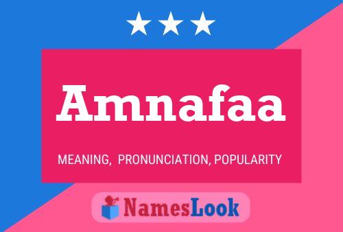 Amnafaa Name Poster