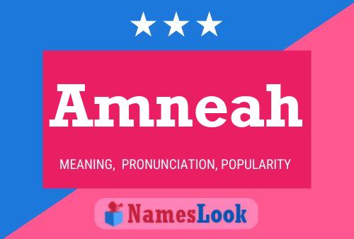 Amneah Name Poster