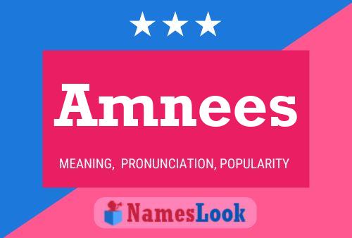 Amnees Name Poster