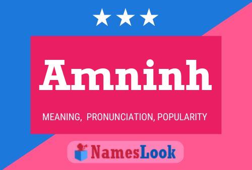 Amninh Name Poster