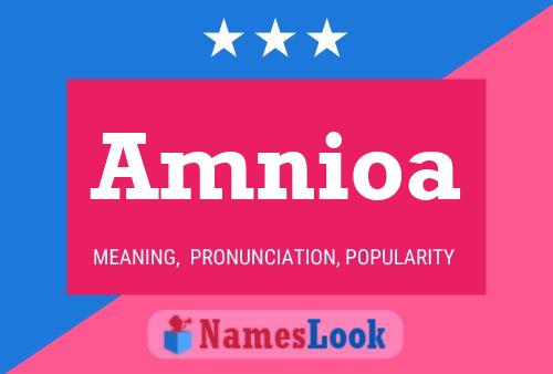 Amnioa Name Poster